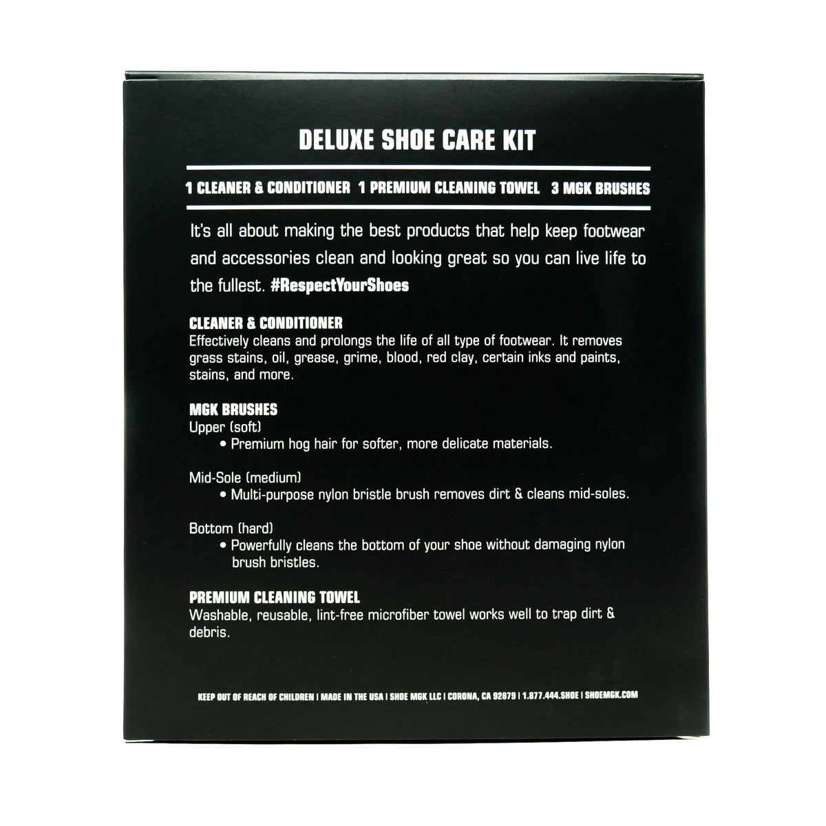 The Shoe MGK Deluxe Kit back